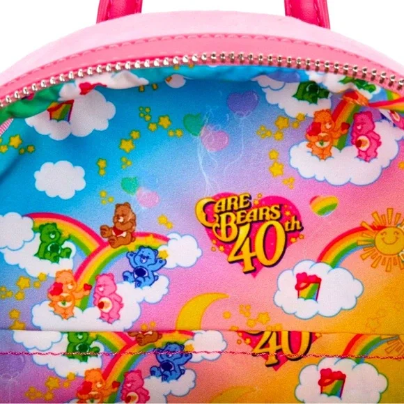 Pink Loungefly Care Bears Cheer Bear🌈 Cosplay Mini Backpack - Picture 5 of 6